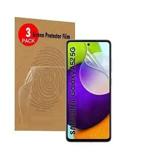 (3 Pack) For Samsung Galaxy A52 Anti Glare Matte Plastic Soft Pet Screen Protector Film Guard (3 Pack) For Samsung Galaxy A52 Anti Glare Matte Plastic Soft Pet Screen Protector Film Guard